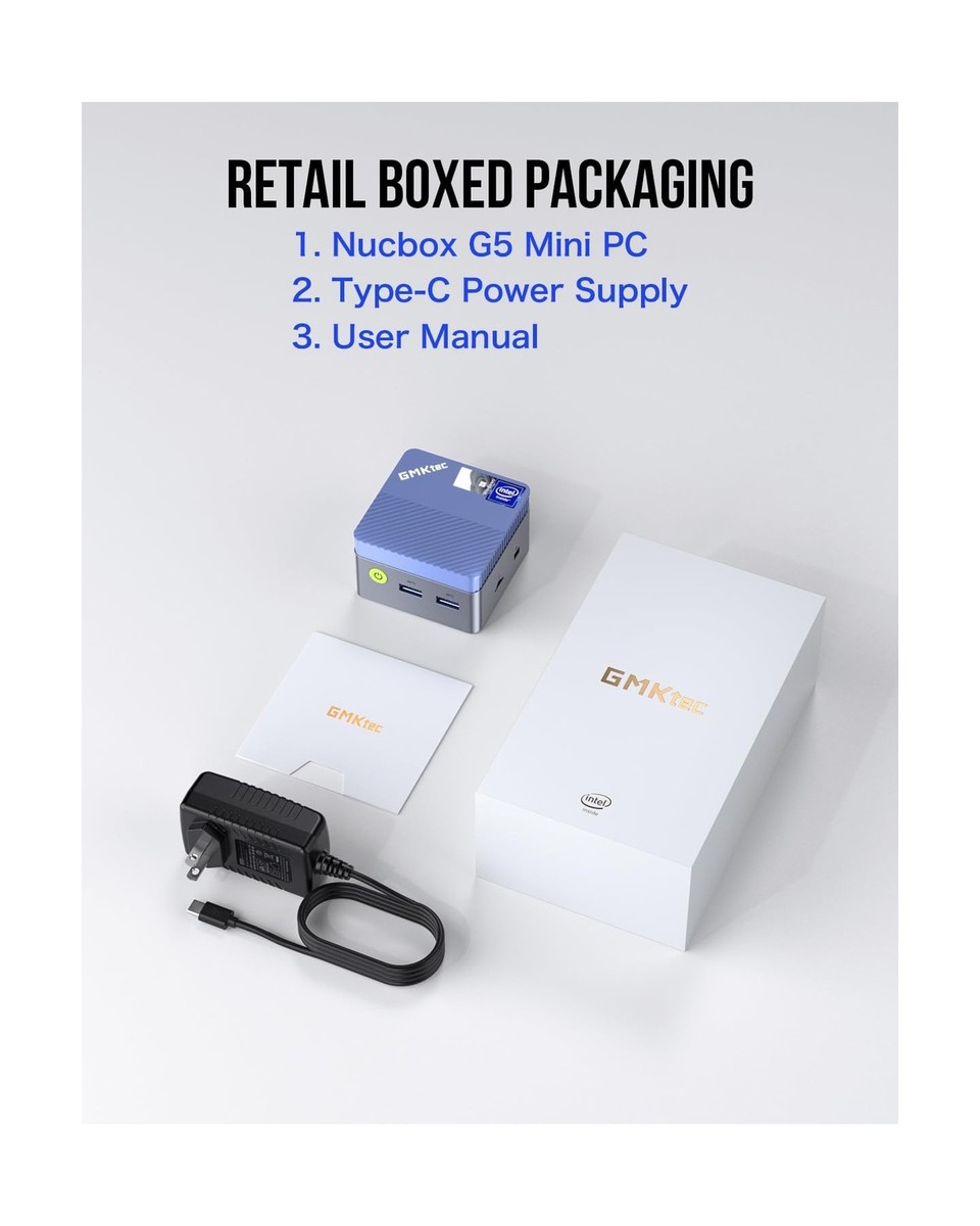 GMKtec Mini PC N97 Preinstalled Windows 11 Pro, G5 Micro Desktop