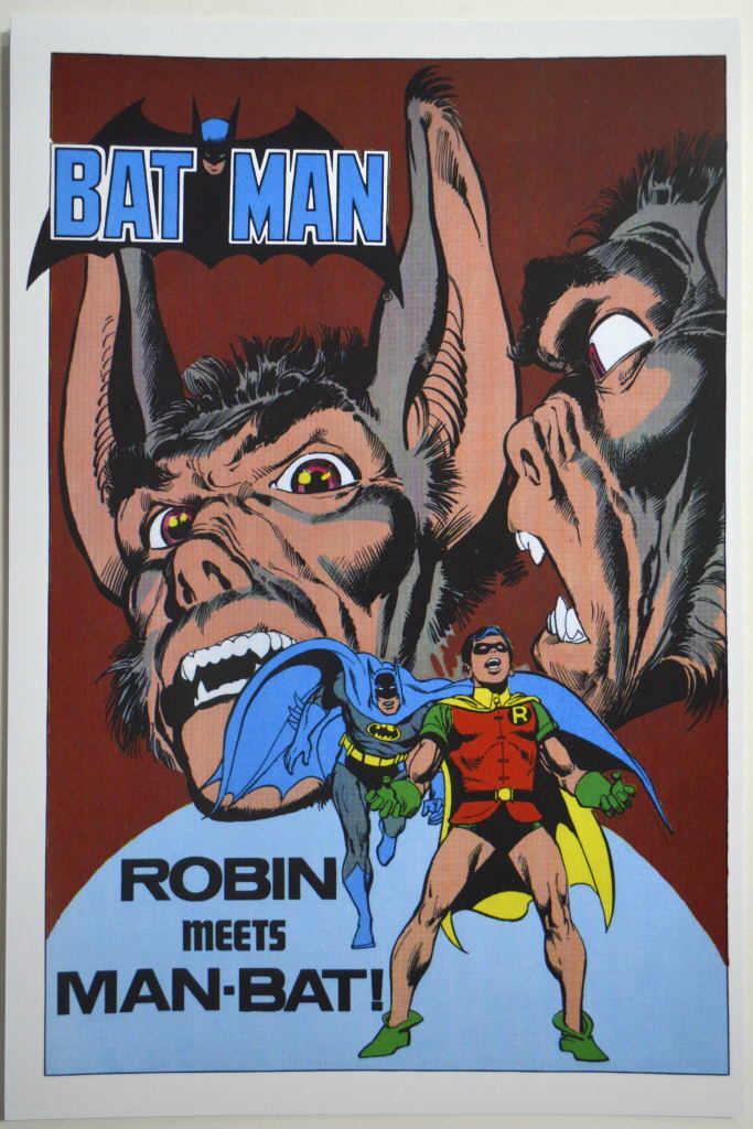 BATMAN - Robin Meets MAN-BAT! Poster DC Comics Vintage artwork | eBay