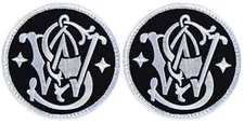 Smith and Wesson Firearm Gun Embroidered Patch | 2PC HOOK BACKING   3"x3"
