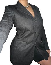 Ralph Ralph Lauren Womens Sz 6 395 Gray Wool Cashmere Blazer Sport Coat Jacket