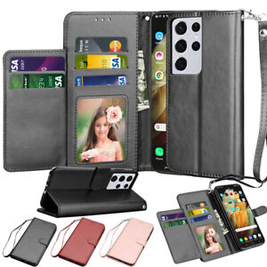 For Samsung Galaxy S21 S21 Plus S21 Ultra Magnetic Wallet Leather Case Cover Ebay