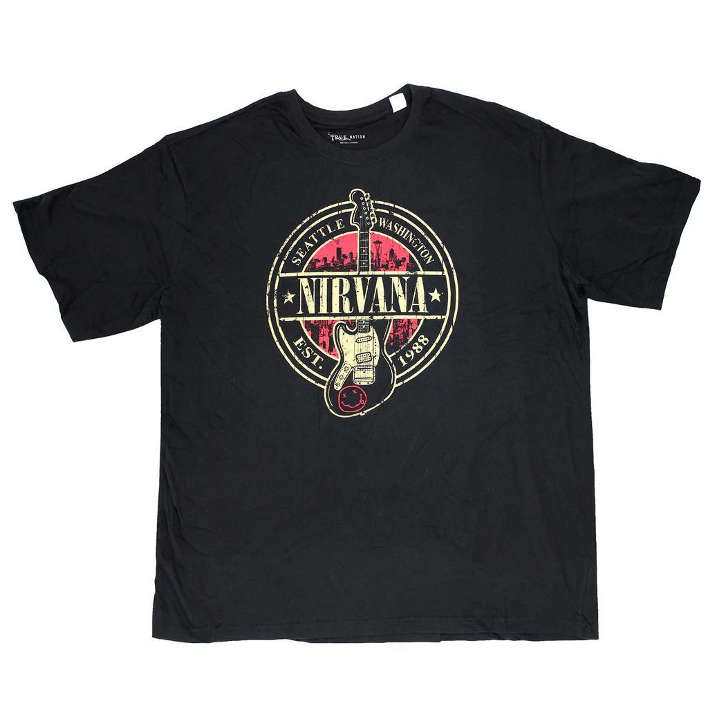 Huge Nirvana T-shirt Seattle Washington Est. 1988 Tall 5XL