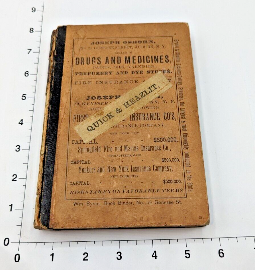 Auburn NY 1870 City Directory Cayuga County Genealogy And More eBay