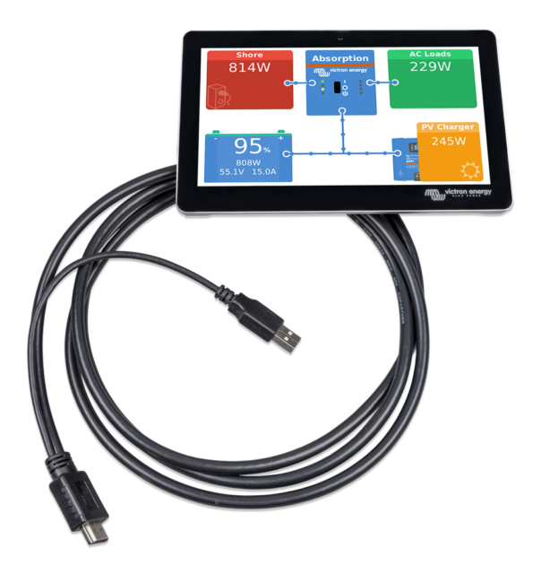 Victron Energy GX Touch 70 System Monitoring Display - Black (BPP900455070)