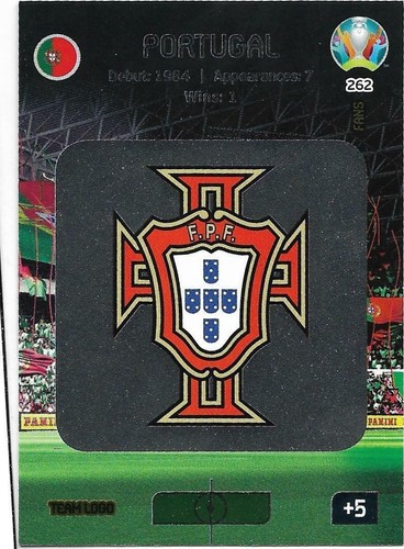 N.262 Team Logo Portugal Fans - Adrenalyn Xl Euro 2020
