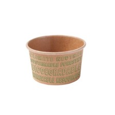 200ml Bio Gobelets à glace Non blanchi 2 Balle PLA Jetable 1000St. Gobelets à gl