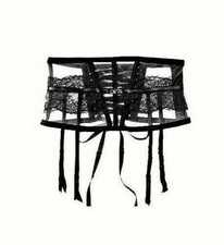 Victoria's Secret Designer Collection waist cincher / garter sz XS / S black