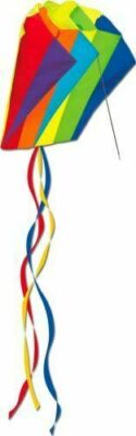 3er-Pack Parafoil Taschendrachen mit Griff, Leine & Aufbewahrungstasche Neu