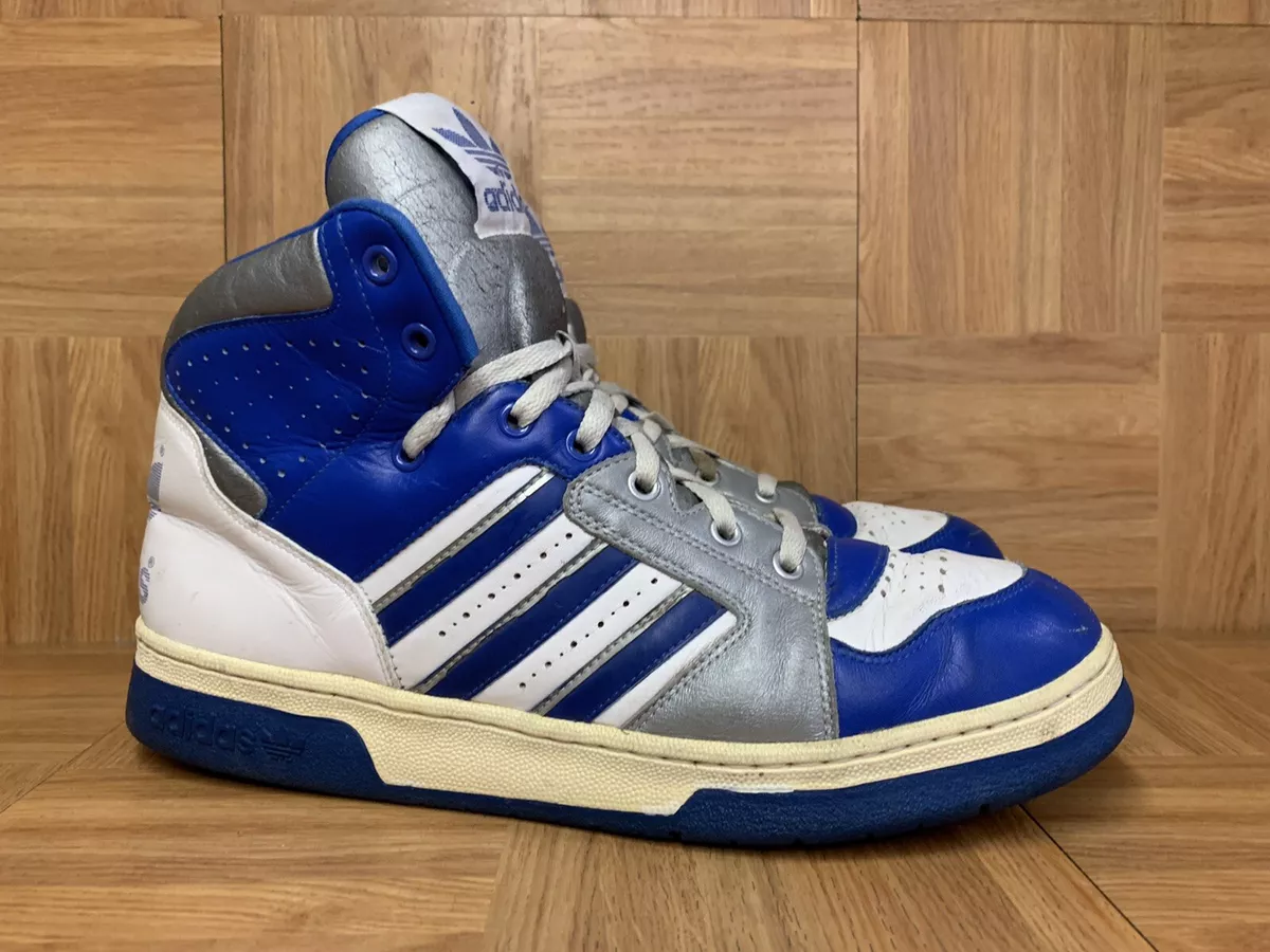 Vintage Adidas Basketball Sneakers Concue En France Retro Sneakers Sz 13 Royal
