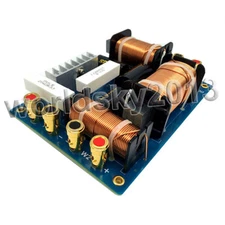 1pcs 800W 2 Way 3 Unit Double Woofer Speaker Frequency Divider Crossover Filters