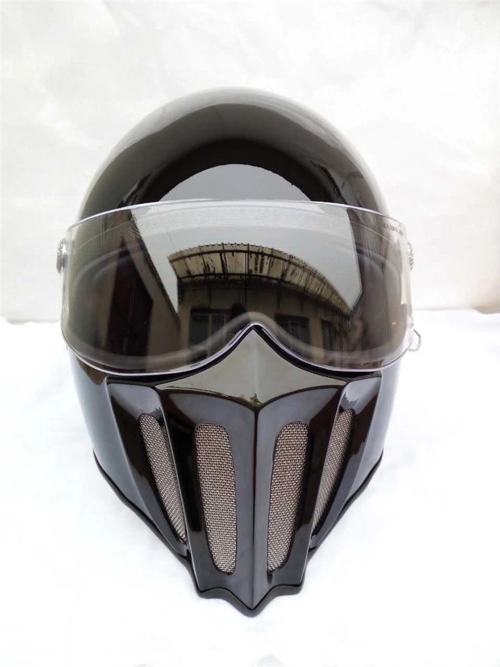 Japan Ghost Rider Retro  Motorcycle Full Face Helmet Goggles - Image 3 of 4