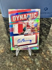 2023 PANINI DONRUSS OPTIC ELI MANNING DYNAMIC 2 COLOR PATCH AUTO /25