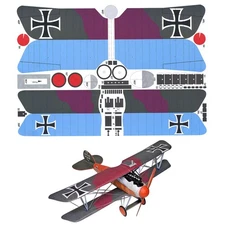 1:33 Britain Albatross D.V Fighter Paper Model Military Puzzle Kit Paper Model