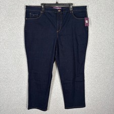 Gloria Vanderbilt Jeans 24 Amanda Tapered Classic High Rise Stretch Dark Ankle