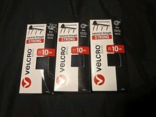 NIP VELCRO Brand Industrial Strength Heavy Duty 5 ft x 2 in Holds 10 lb Black x3