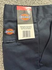 Dickies Redhawk Work Trousers Navy Blue WD864 Mens 40R BNWT Durable Trousers