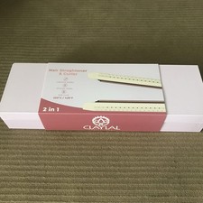 Claylal Professional Hair Straightener and Curler 2 in 1 Ceramic Plates