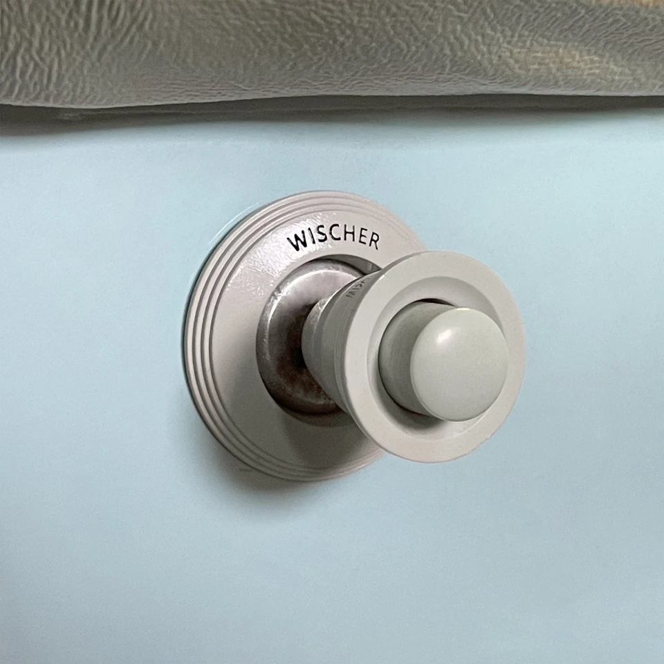 Magnetic Wiper Switch (WISCHER) Trim Ring Cover (Silver Beige) For VW Beetle - Image 2 of 4