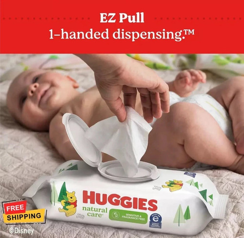 Huggies Natural Care Sensitive Baby Wipes, Unscented,  768 Wipes - Picture 2 of 2