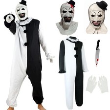 Mens Art Terrifier The Clown Cosplay Costume ...
