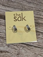The Sak Small Silver Hoops  NWT (151)