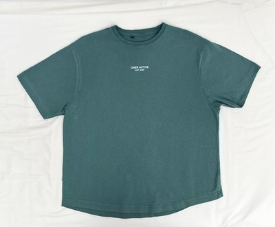 Oner Active Graphic Oversized Short Sleeve Tee - Washed Mineral Green - Medium
