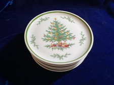 Lot Of 5 Vintage Kaiser W. Germany Porcelain Christmas Tree Coasters 683 Lot Of 5 Vintage Kaiser W. Germany Porcelain Christmas Tree Coasters 683