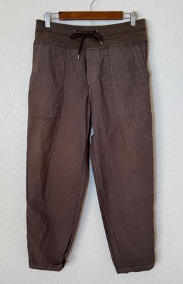 James Perse Womens Mixed Media Jogger Pants WPR1835 Taupe Drawstring  Size 1, S