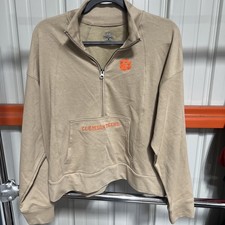 NEW NCAA Clemson Tigers Women’s 1/2 Zip Pullover Size L (12/14) With Pockets