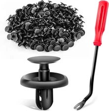 GOOACC GRC-32 100 Pcs Clips + Fastener Remover, 100Pcs 7mm + Remover 