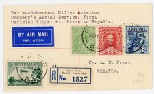 P17/28 E363a 22 FEB 1934 AUSTRALIAN FIRST FLIGHT COVER PIRIE TO WHYALLA