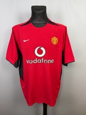MANCHESTER UNITED 2002 2004 HOME SHIRT FOOTBALL SOCCER JERSEY NIKE MENS SIZE XL