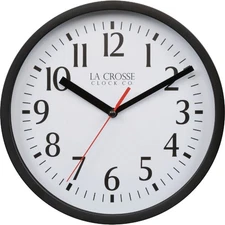 La Crosse Technology 8 In. Black Basics Analog Wall Clock 404-3020B La Crosse
