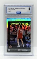 2025 PANINI CAITLIN CLARK CHRONICLED HOLO - #25 - NICE GRADING 9 MINT