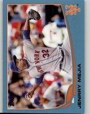 2013 Topps Jenrry Mejia Blue #345 New York Mets