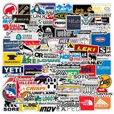 Outdoor Camping Stickers,Hiking Sticker,100PC Hapiuen Waterproof Vinyl Stickers