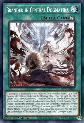 Yu-Gi-Oh! Branded in Central Dogmatika 1st Ed. POTE-EN058 Common NM/LP x1
