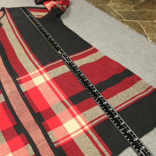 Jones New York Studio Plaid Knit Tunic Length Cardigan Faux Leather Strap 1X - Picture 21 of 24