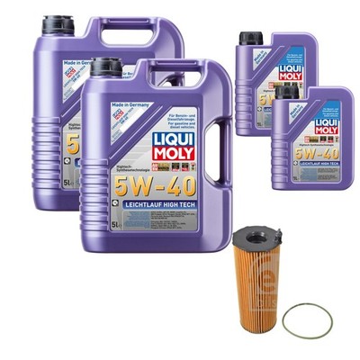 FEBI Ölfilter 12L LIQUI MOLY 5W-40 Leichtlauf High Tech für Audi A6 Avant 4F5