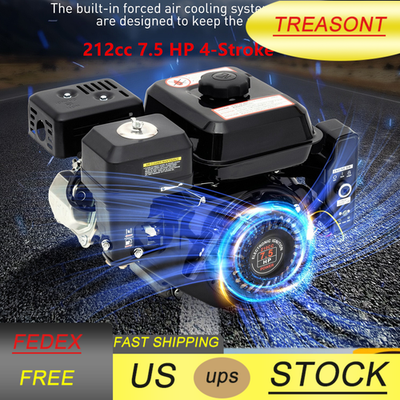 #ad #ad 212cc 7.5 HP Electric Start Horizontal Engine Go Kart Gas Engine Motor 4 Stroke $160.57