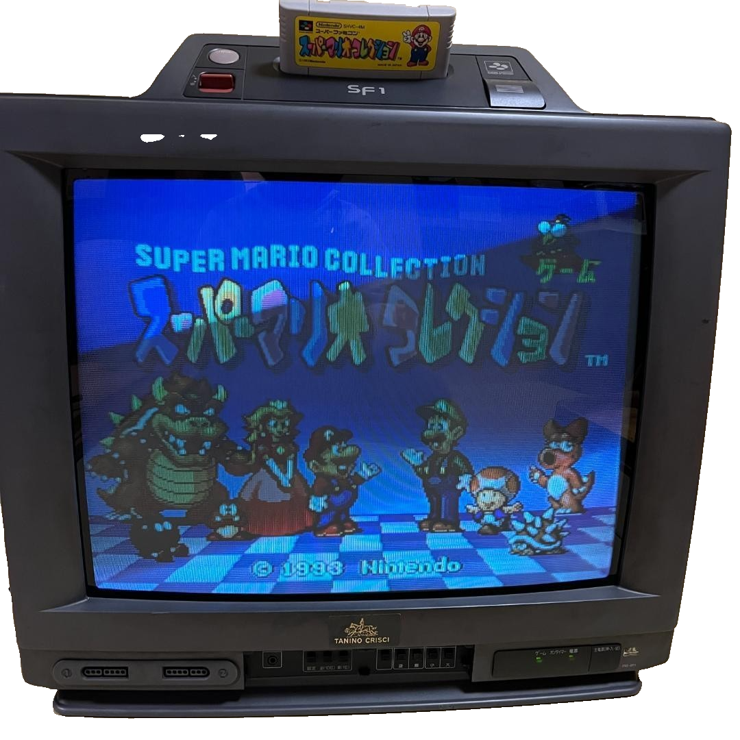 SHARP SF-1 Built-in Super Famicom Color TV 21G-SF1 For parts or