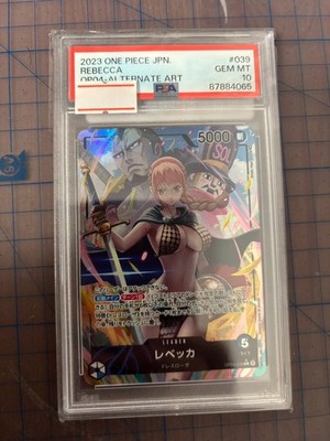 PSA 10 Rebecca OP04-039 Leader ALT ART One Piece Cards Japanese 