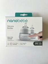 nanob b Bottle Anti-Colic Soft Silicone Stable Base 5oz 2pk