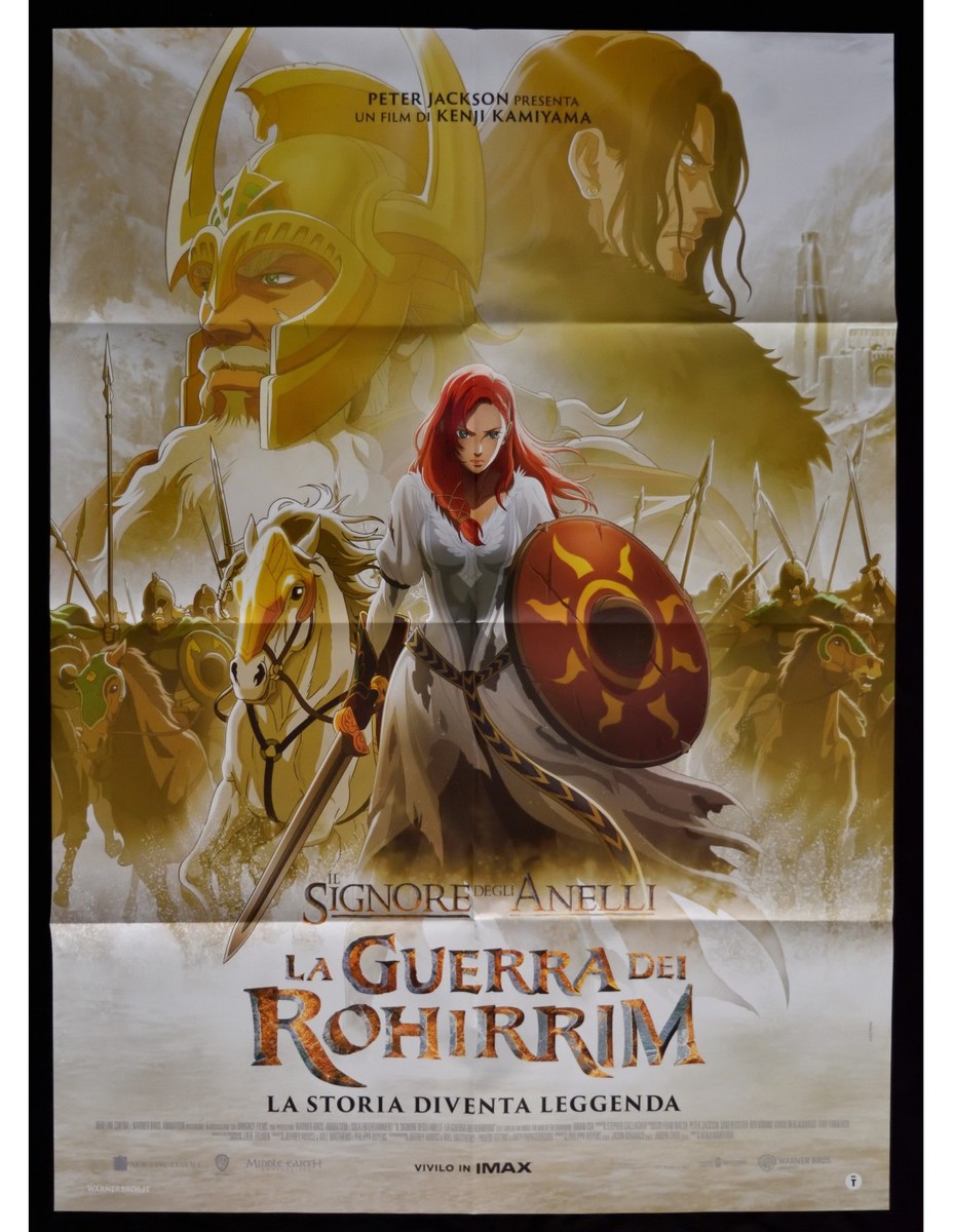 manifesto IL SIGNORE DEGLI ANELLI la guerra dei rohirrim Kenji Kamiyama A346