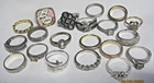 Vintage Sterling & Costume Jewelry Lot 20+ Mixed Rings w/ Gemstones #1