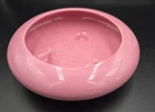 Vintage Haeger Pottery Pink Satin Rose 9" Round Footed Planter Bowl #8444