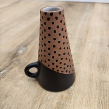 Vaso cono ceramica William Knutzen Norvegia anni 50 RARO vintage punti scandinavi