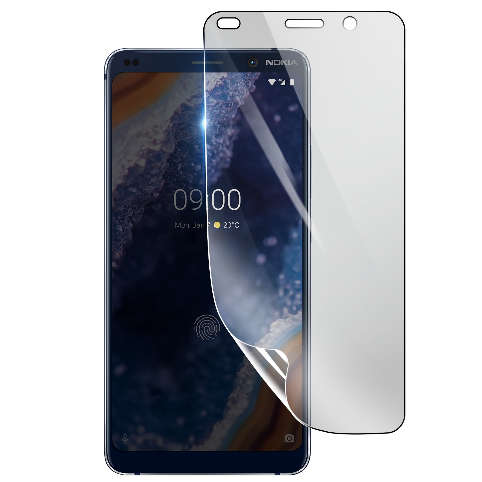 Film protection Nokia 9 PureView hydrogel 3mk transparent pour sorties outdoor