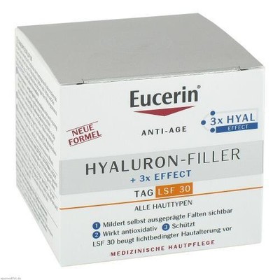 2x EUCERIN Anti-Age Hyaluron-Filler Tag LSF 30 50 ML