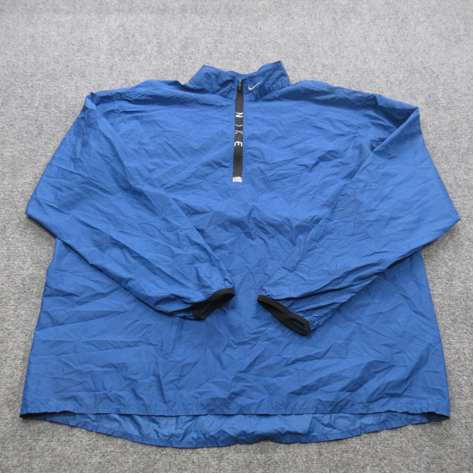 SACAI X NIKE Nike Pullover Giacca Uomo 2XL Blu Mezza Zip Giacca a Vento Imballabile Retro Swoosh